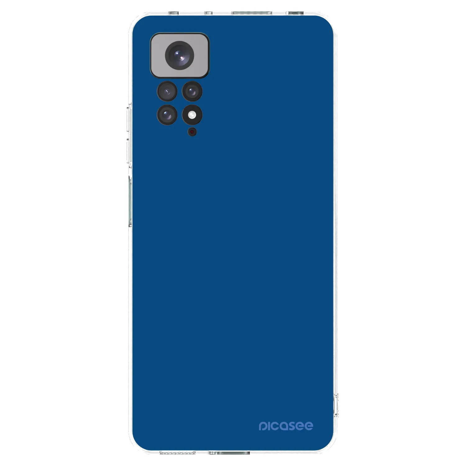 Picasee silikonska prozirna maskica za Xiaomi Redmi Note 11 - Navy Blue