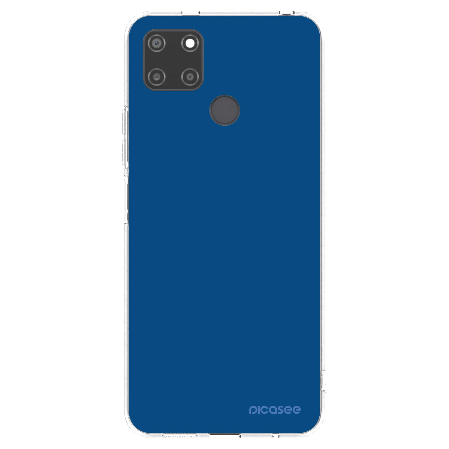 Picasee silikonska prozirna maskica za Realme C21Y - Navy Blue