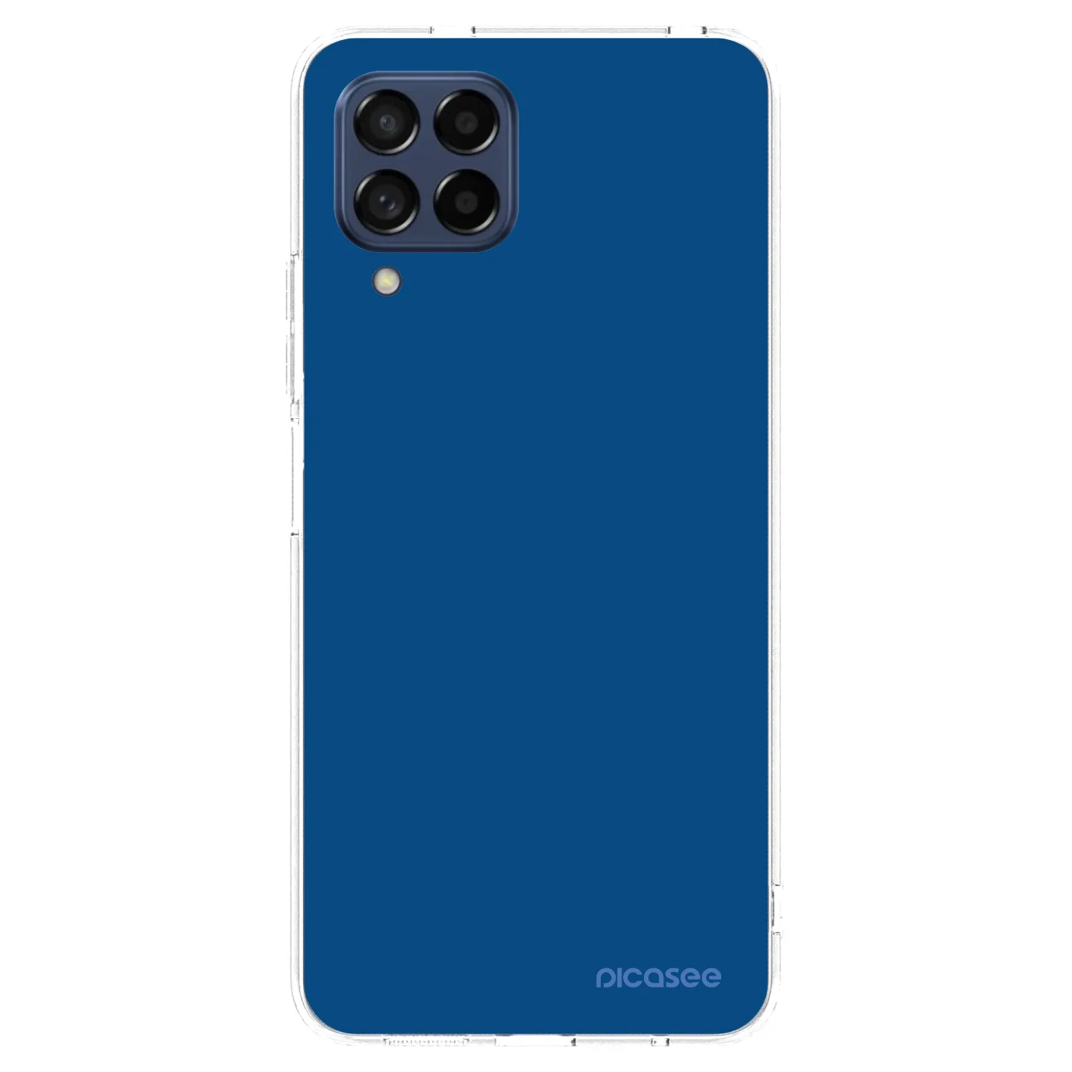 Picasee silikonska prozirna maskica za Samsung Galaxy M53 5G - Navy Blue