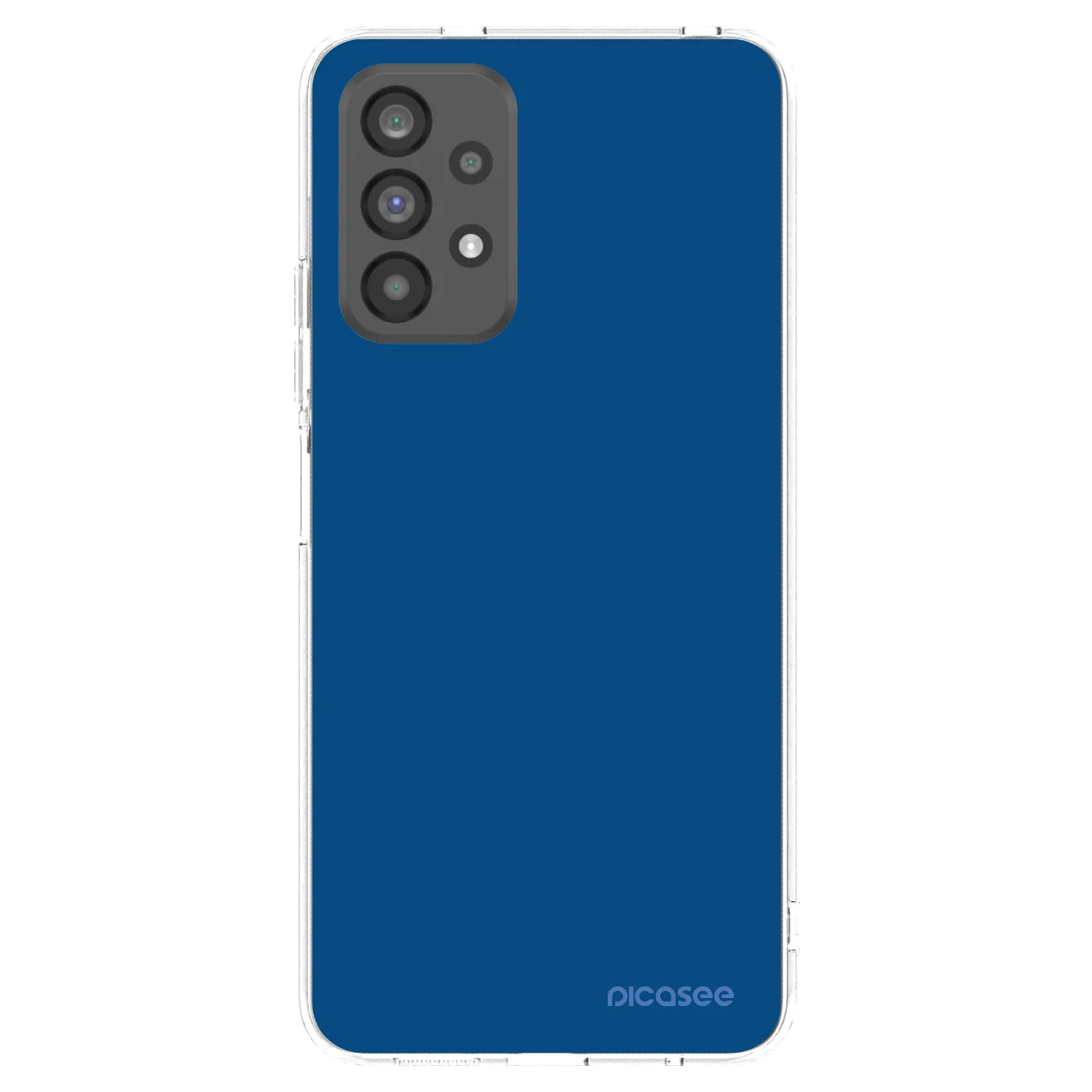 Picasee silikonska prozirna maskica za Samsung Galaxy A73 5G - Navy Blue