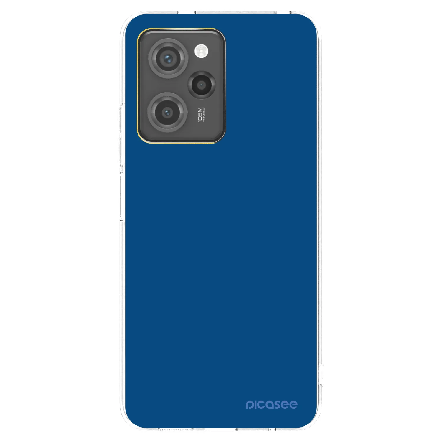 Picasee silikonska prozirna maskica za Xiaomi Poco X5 Pro - Navy Blue