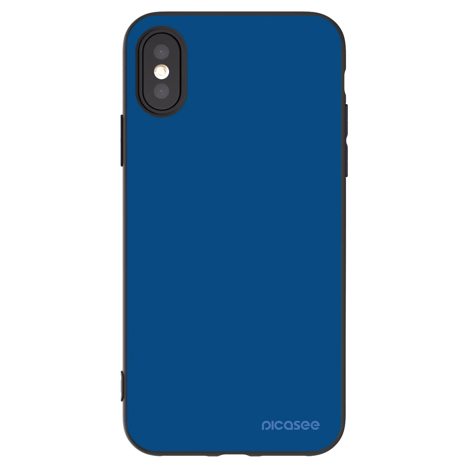 Picasee crna silikonska maskica za Apple iPhone X/XS - Navy Blue