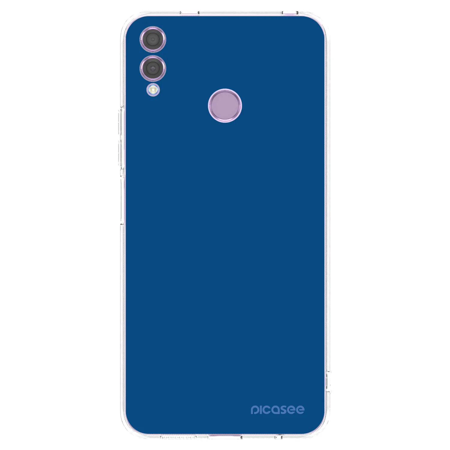 Picasee silikonska prozirna maskica za Honor 8X - Navy Blue