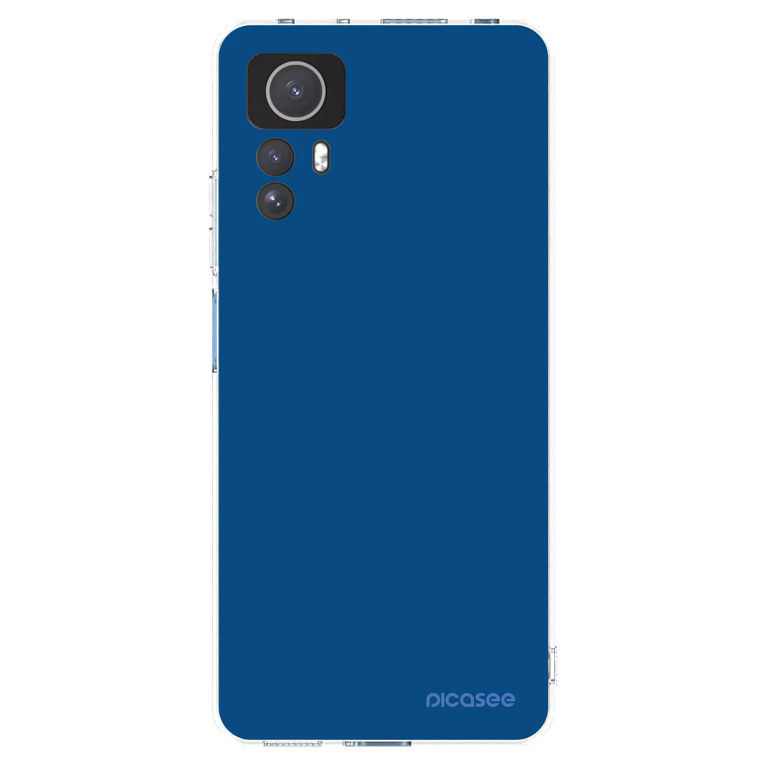 Picasee silikonska prozirna maskica za Xiaomi Redmi Note 12S - Navy Blue