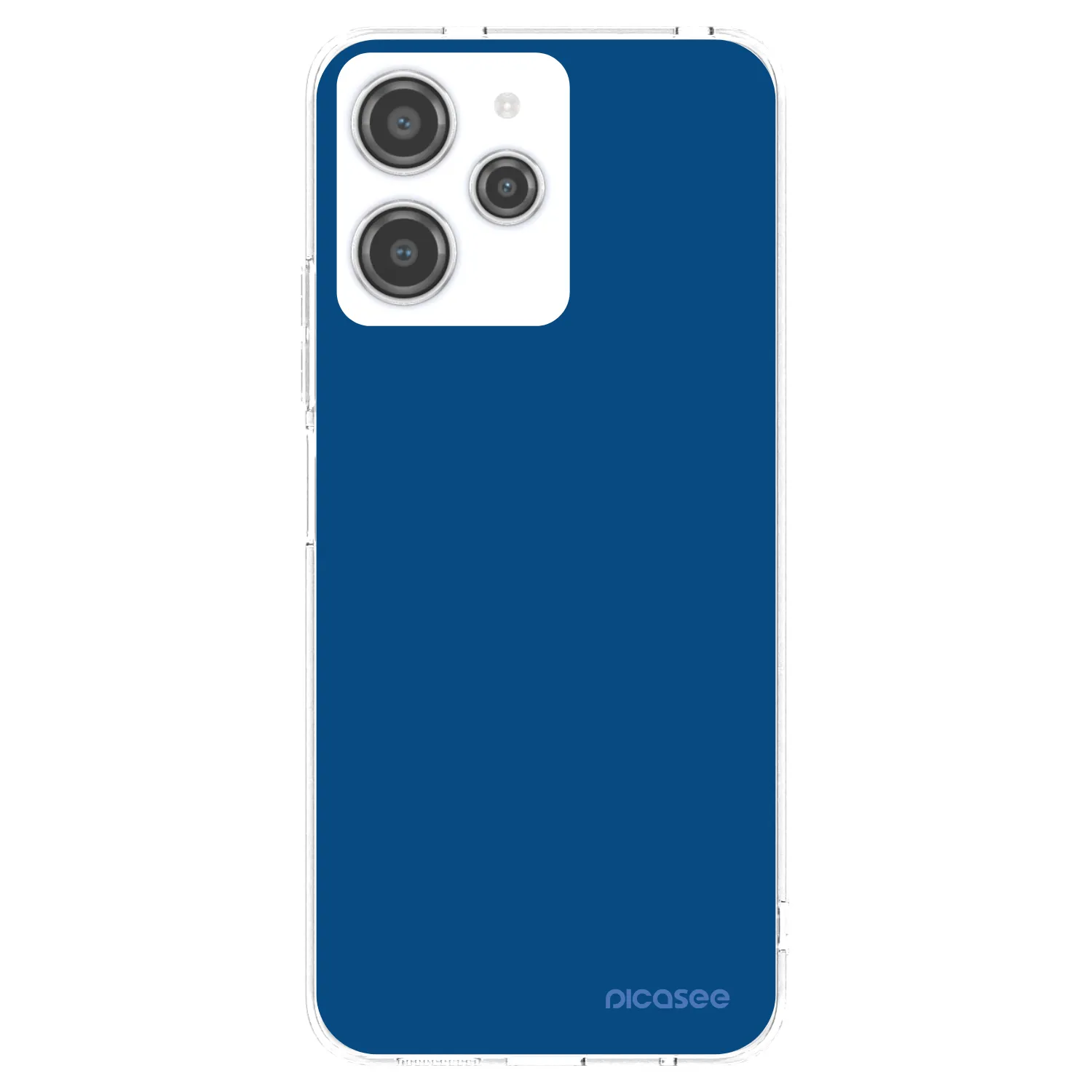 Picasee silikonska prozirna maskica za Xiaomi Redmi 12 4G - Navy Blue