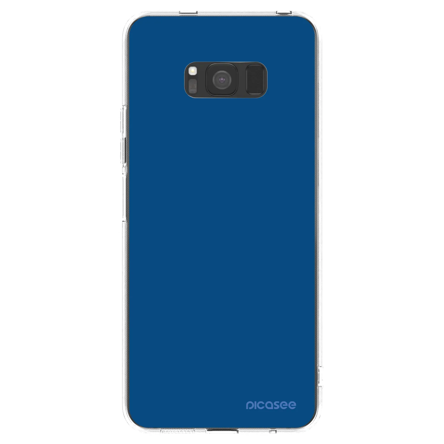 Picasee silikonska prozirna maskica za Samsung Galaxy S8 G950F - Navy Blue
