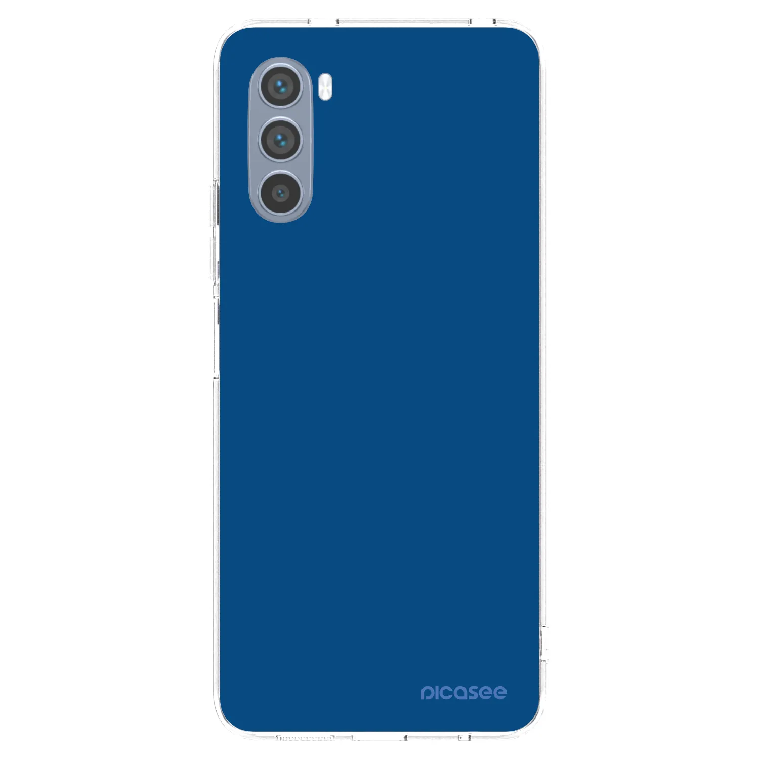 Picasee silikonska prozirna maskica za Motorola Moto G62 - Navy Blue