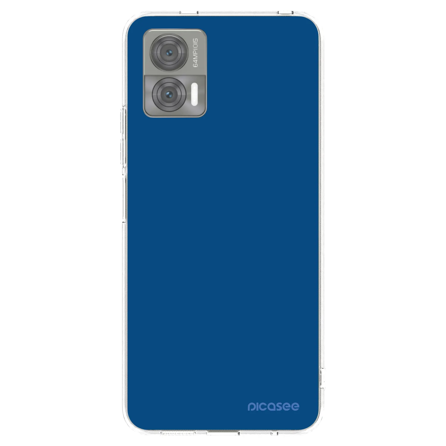 Picasee silikonska prozirna maskica za Motorola Edge 30 Neo - Navy Blue