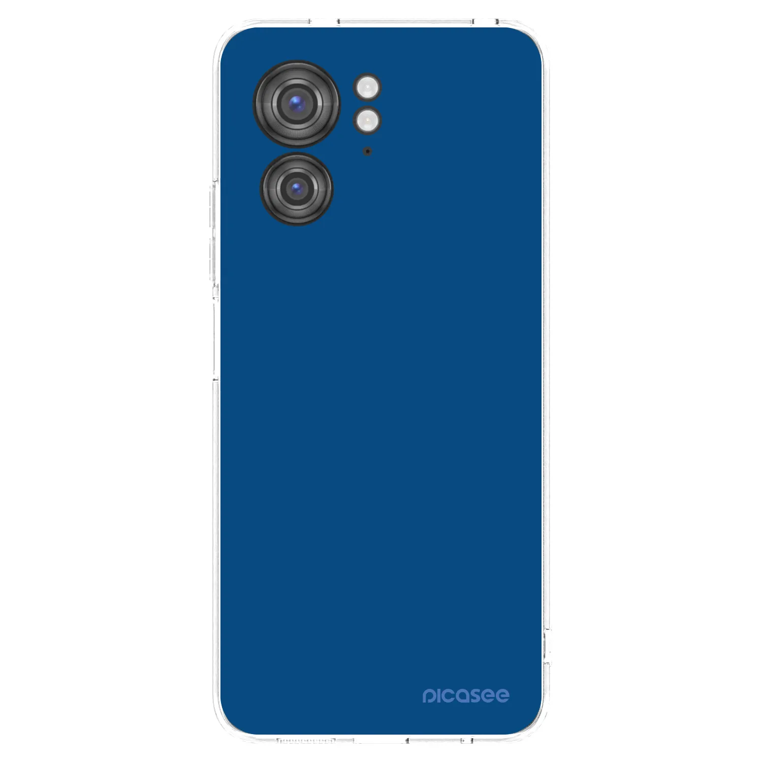 Picasee silikonska prozirna maskica za Motorola Edge 40 - Navy Blue