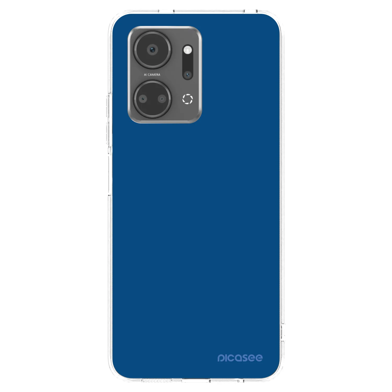 Picasee silikonska prozirna maskica za Honor X7a - Navy Blue