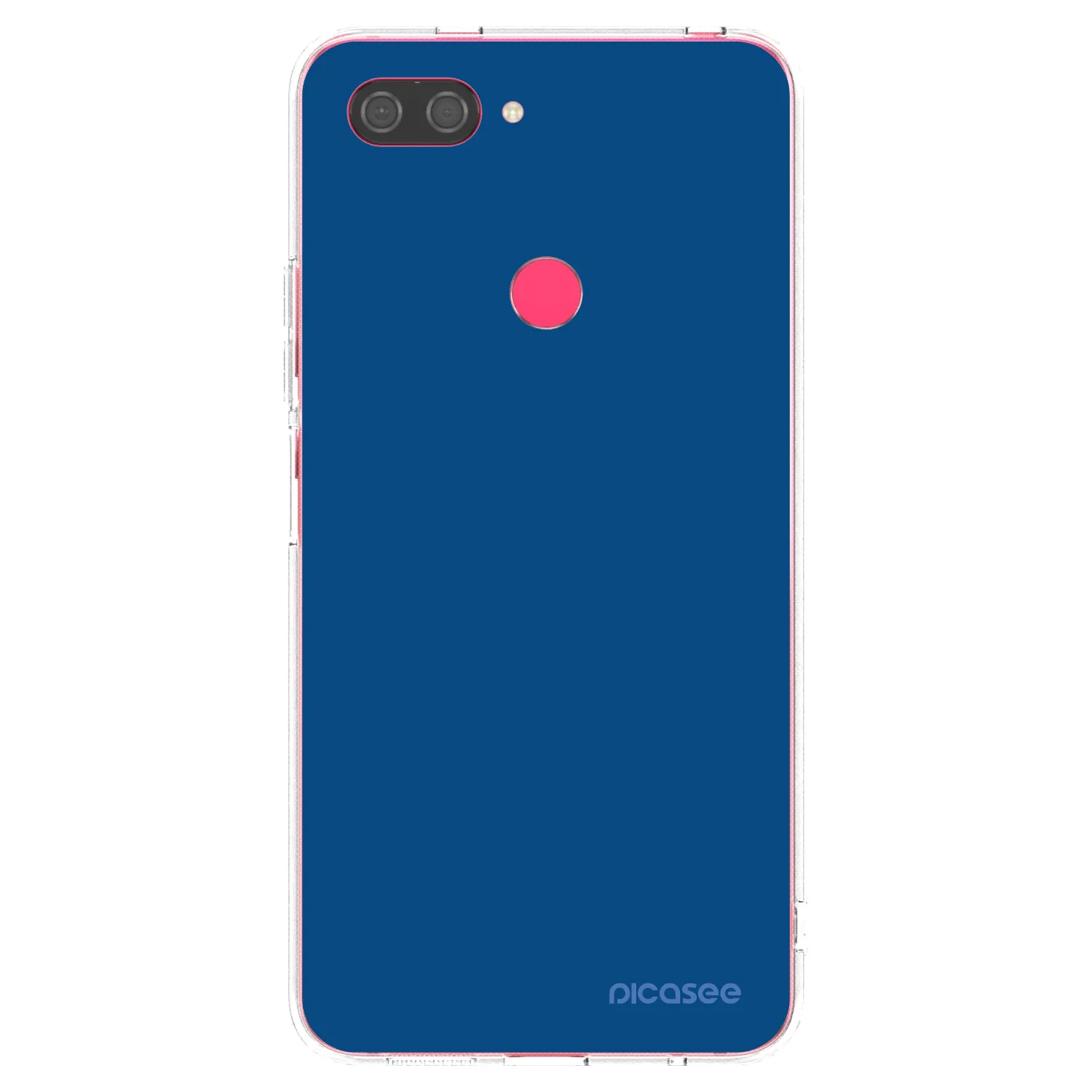 Picasee silikonska prozirna maskica za Xiaomi Mi 8 Lite - Navy Blue
