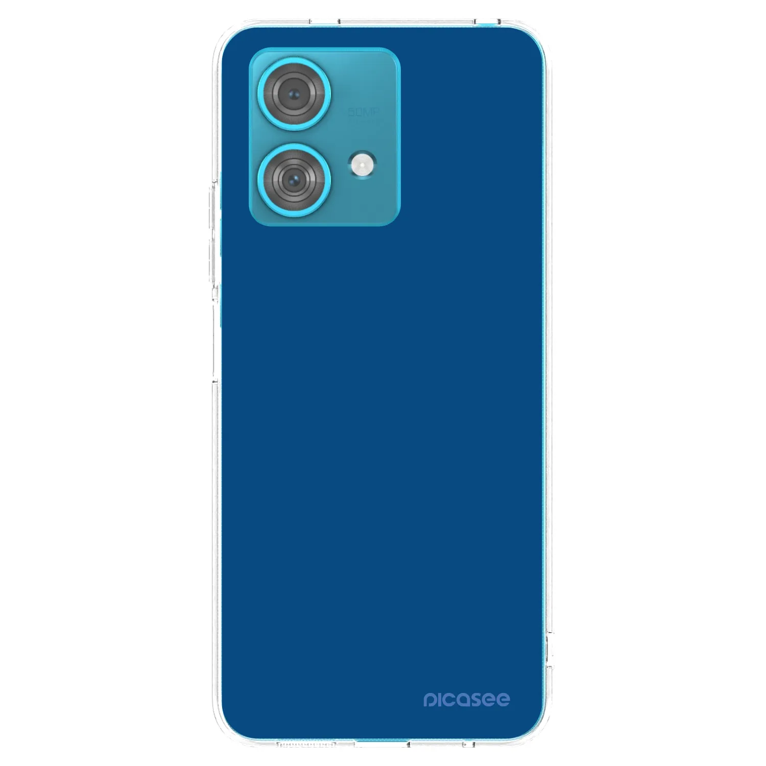 Picasee silikonska prozirna maskica za Motorola Edge 40 Neo - Navy Blue
