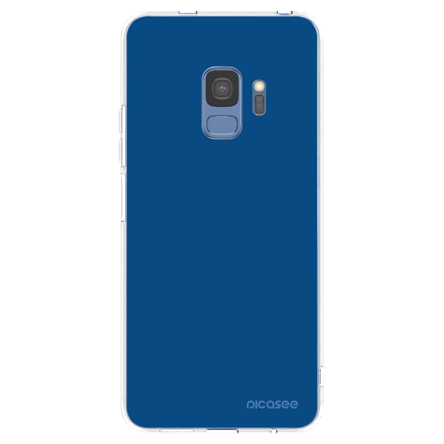 Picasee silikonska prozirna maskica za Samsung Galaxy S9 G960F - Navy Blue
