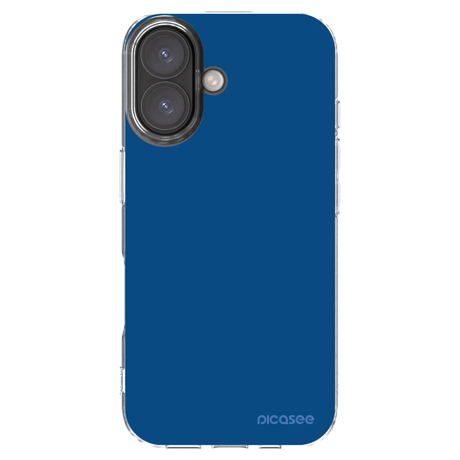 Picasee silikonska prozirna maskica za Apple iPhone 16 - Navy Blue