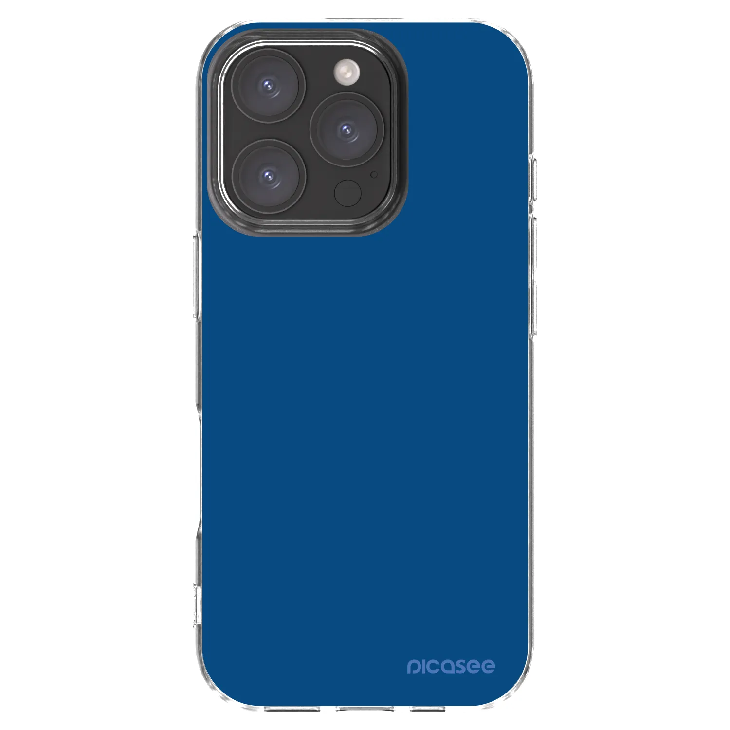 Picasee silikonska prozirna maskica za Apple iPhone 16 Pro - Navy Blue