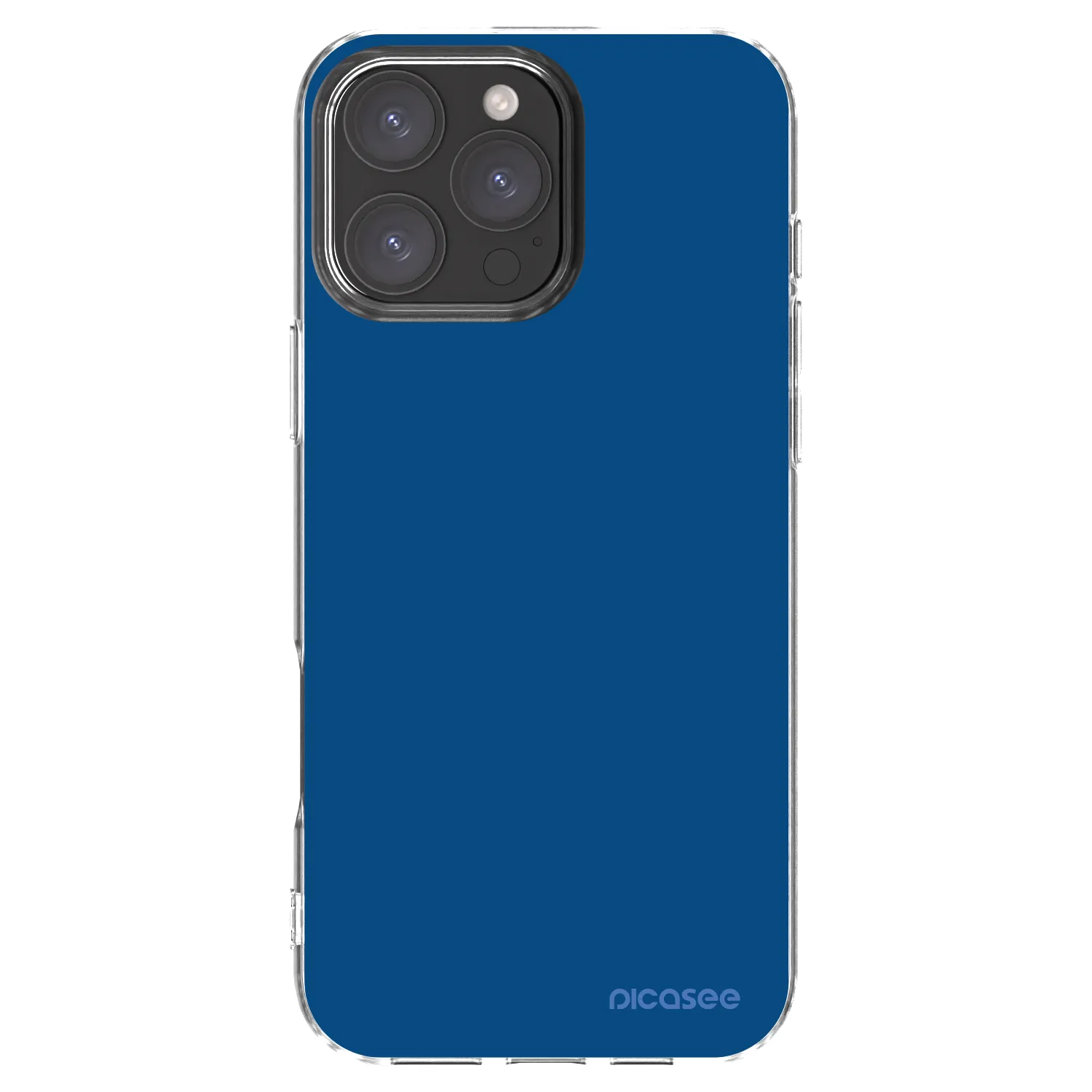 Picasee silikonska prozirna maskica za Apple iPhone 16 Pro Max - Navy Blue