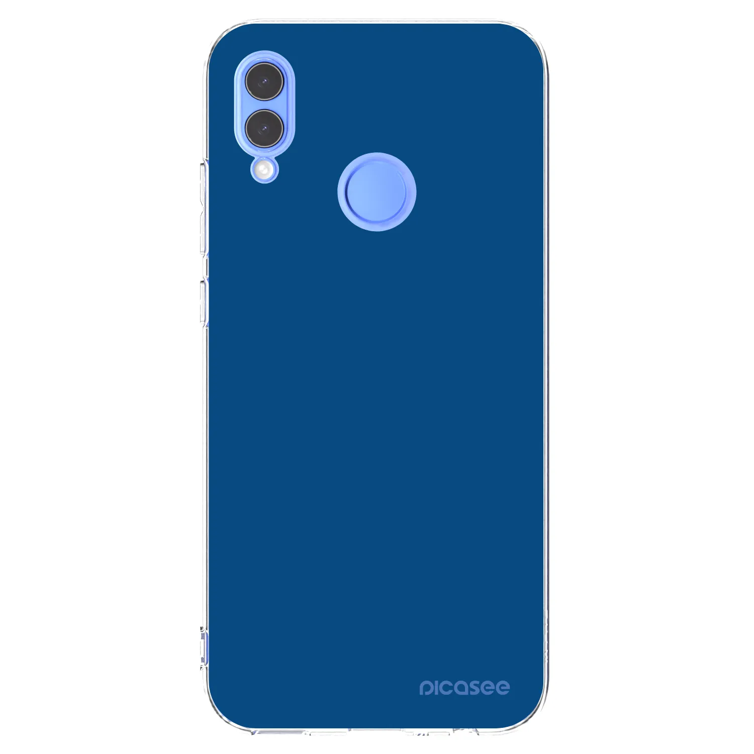 Picasee silikonska prozirna maskica za Honor 10 Lite - Navy Blue