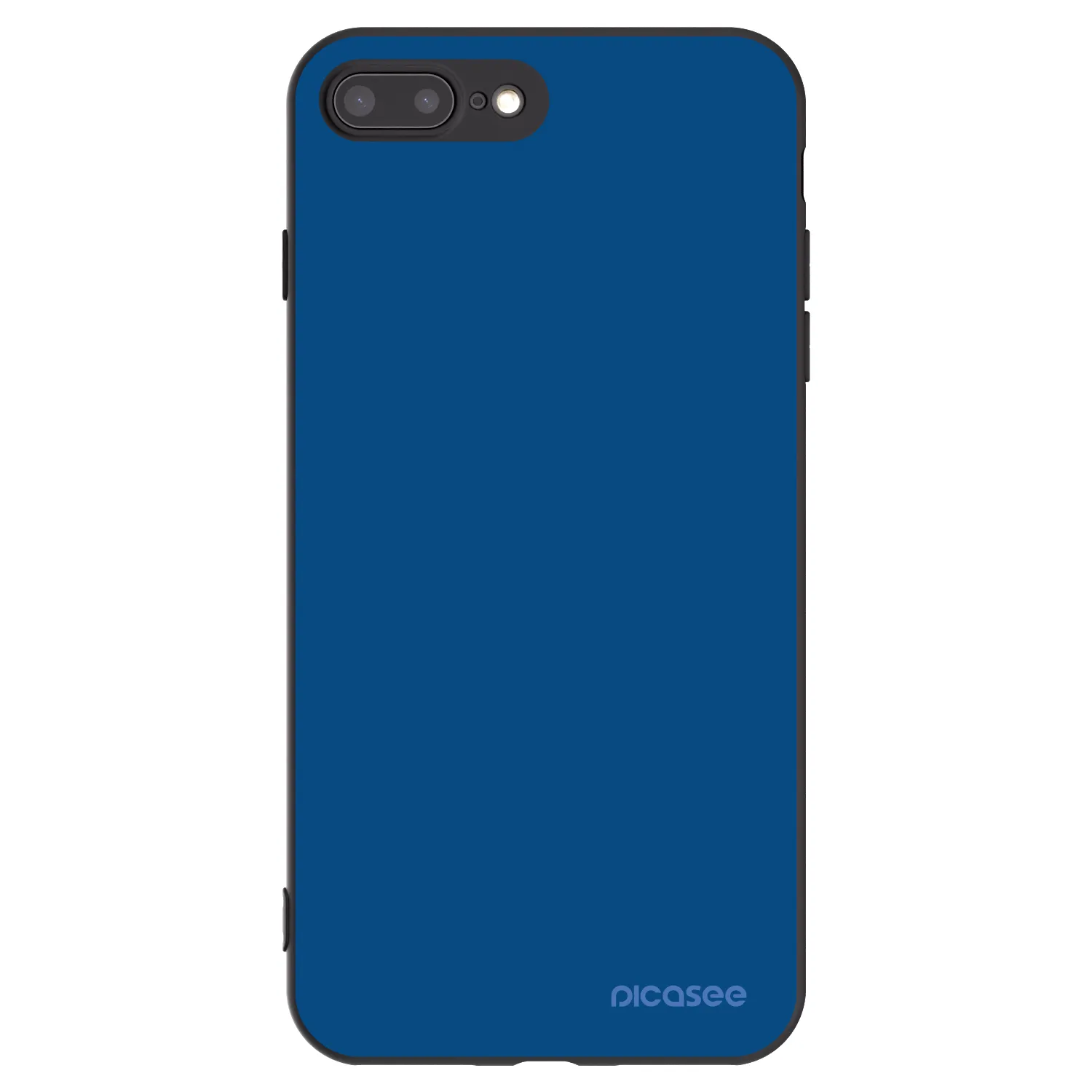 Picasee crna silikonska maskica za Apple iPhone 8 Plus - Navy Blue