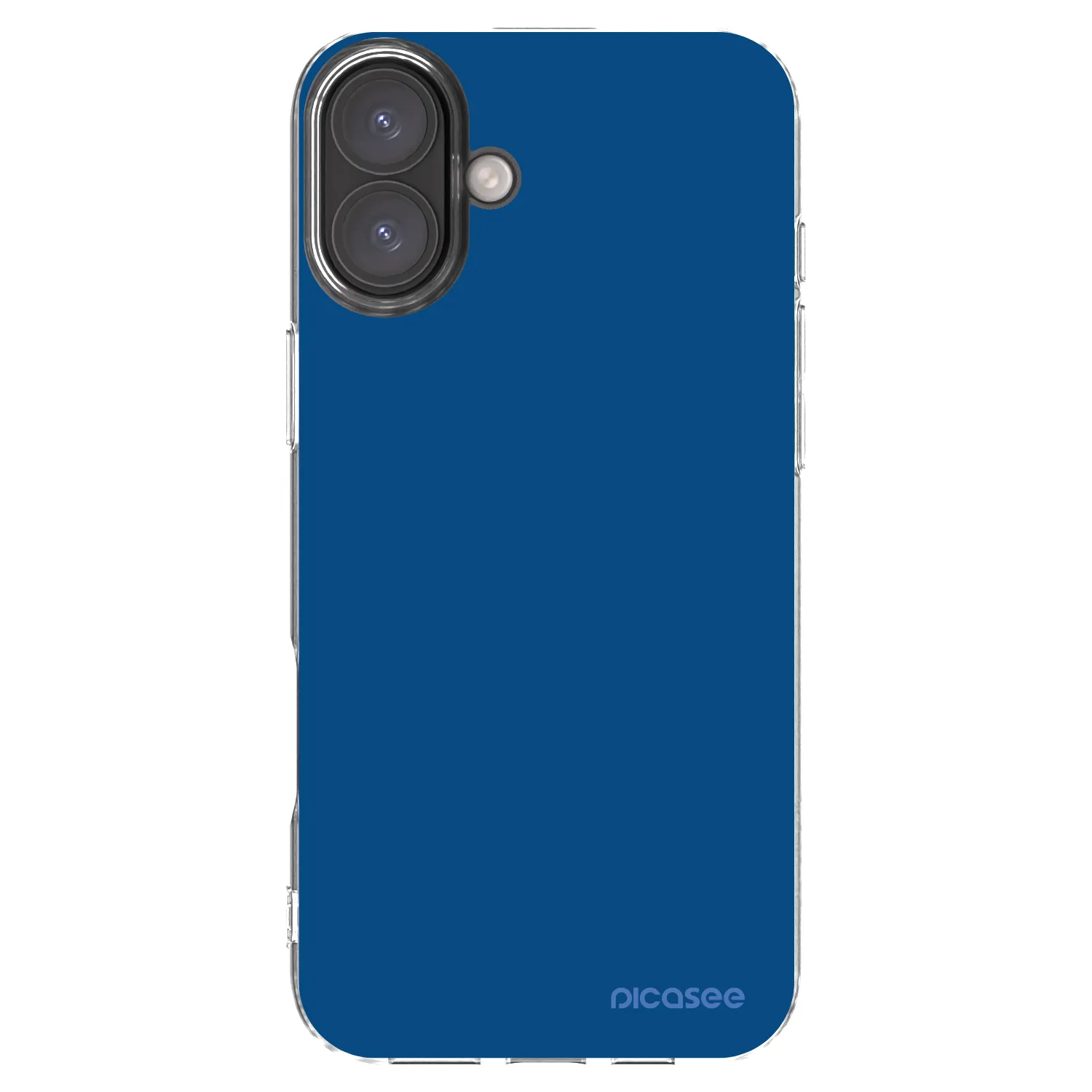 Picasee silikonska prozirna maskica za Apple iPhone 16 Plus - Navy Blue