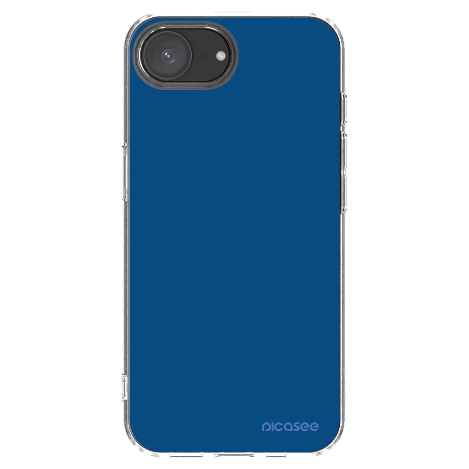 Picasee silikonska prozirna maskica za Apple iPhone 16e - Navy Blue