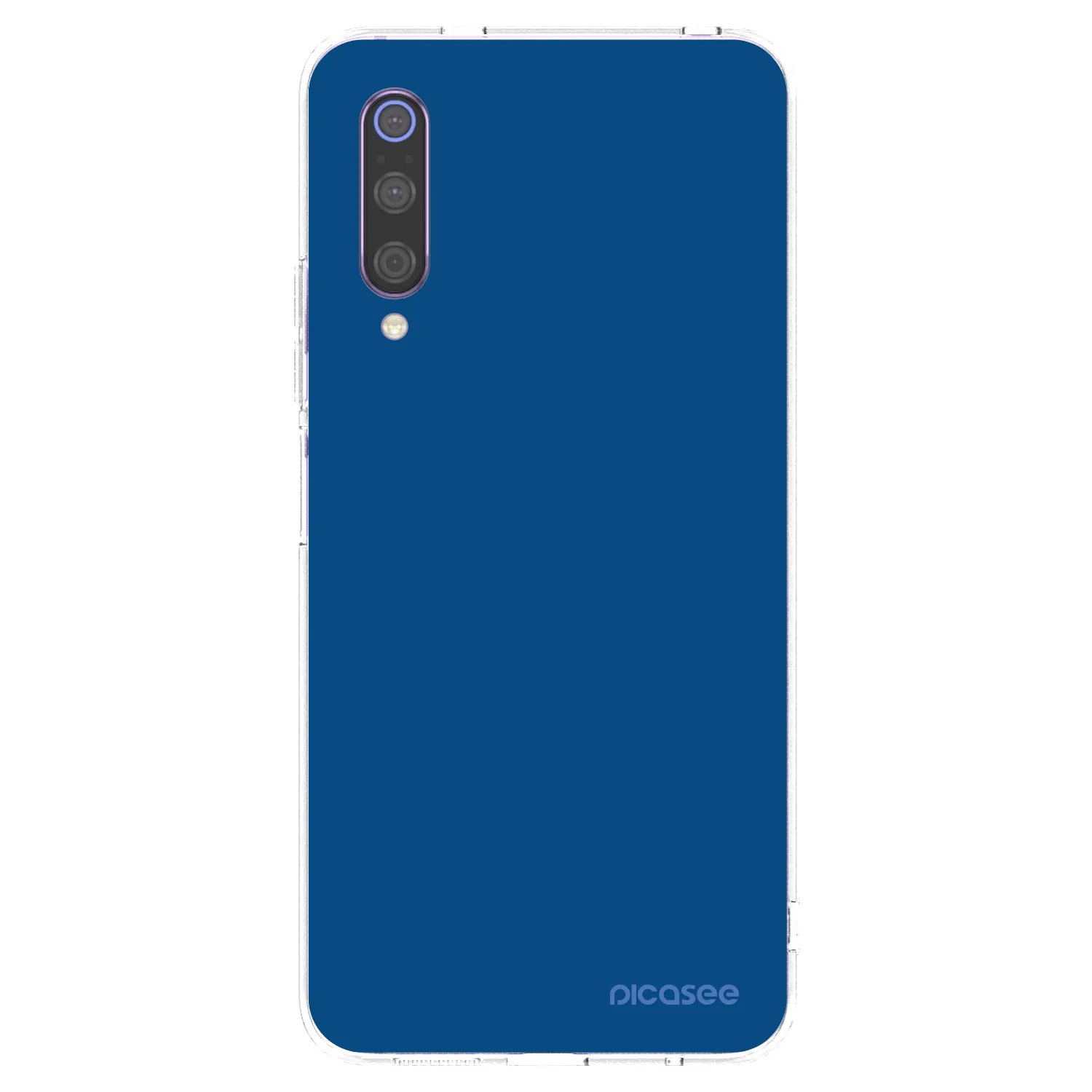 Picasee silikonska prozirna maskica za Xiaomi Mi 9 - Navy Blue