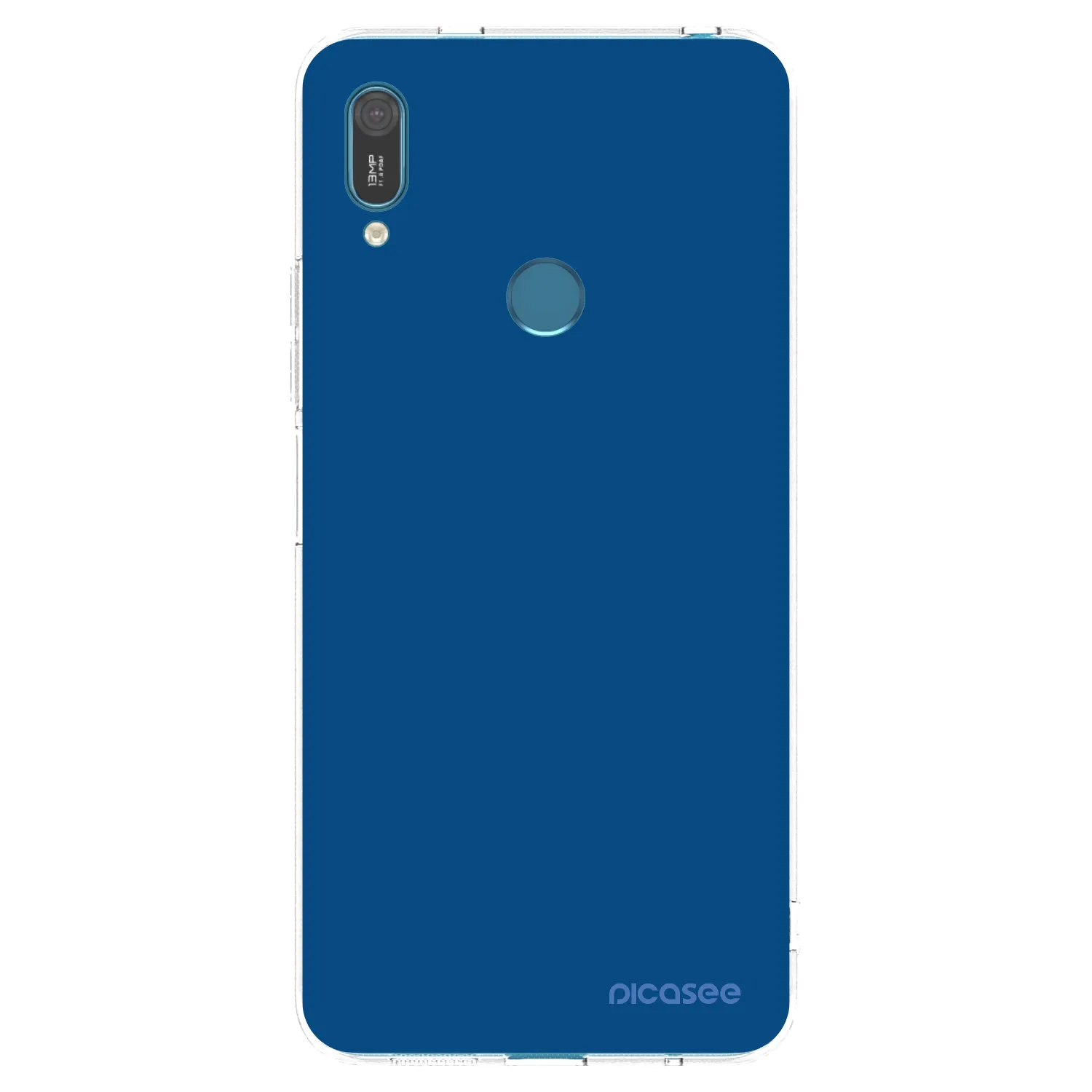Picasee silikonska prozirna maskica za Huawei Y7 2019 - Navy Blue