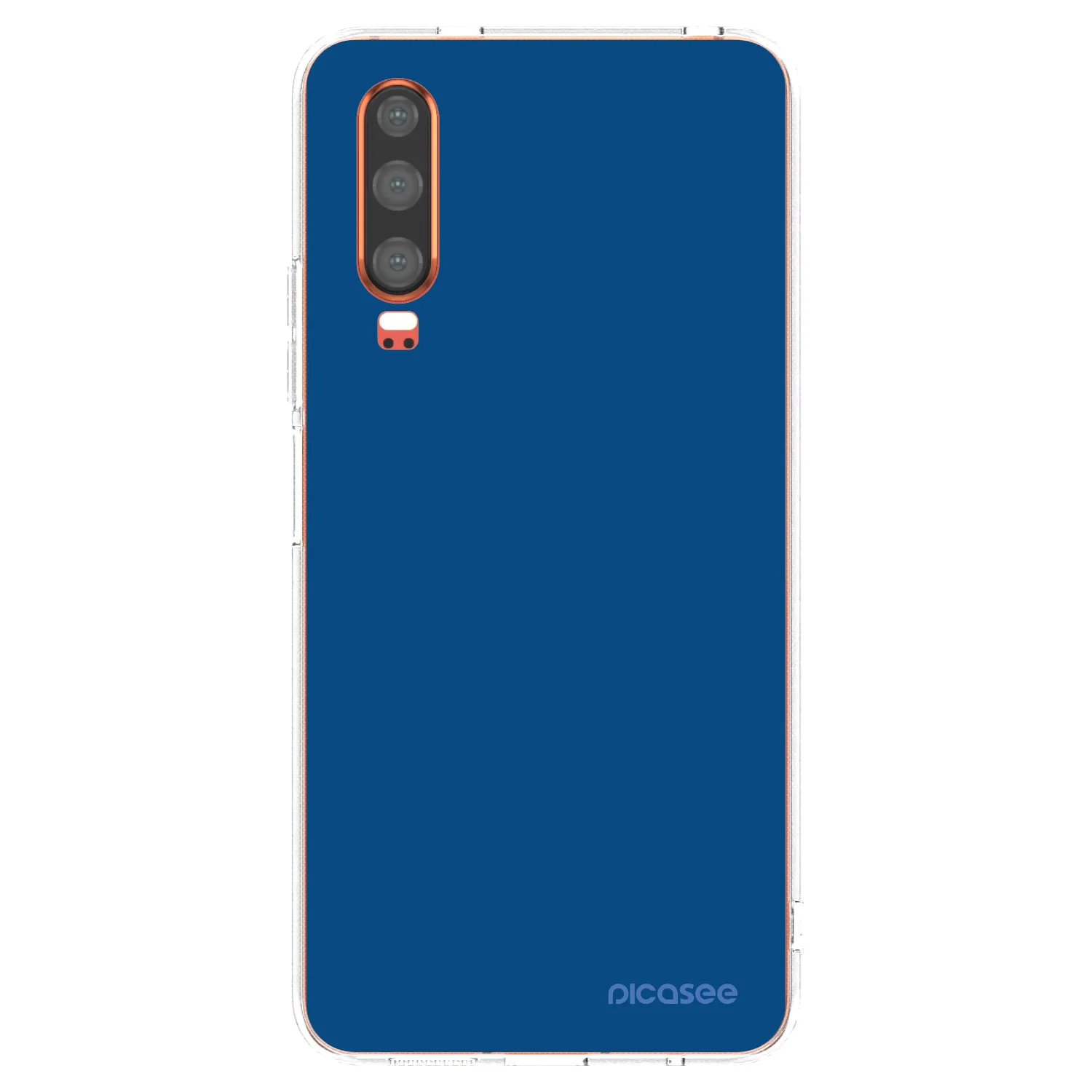 Picasee silikonska prozirna maskica za Huawei P30 - Navy Blue