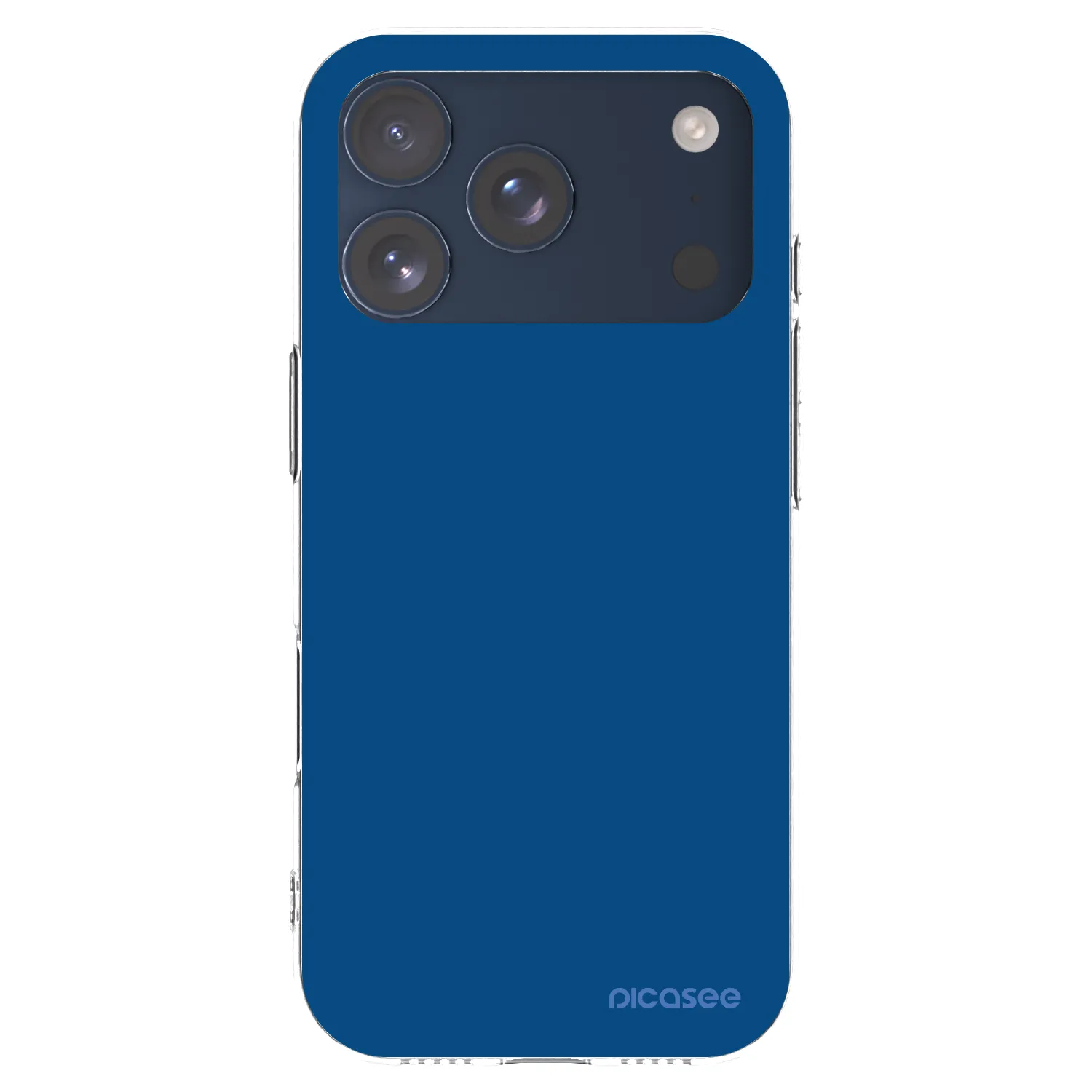 Picasee silikonska prozirna maskica za Apple iPhone 17 Pro - Navy Blue