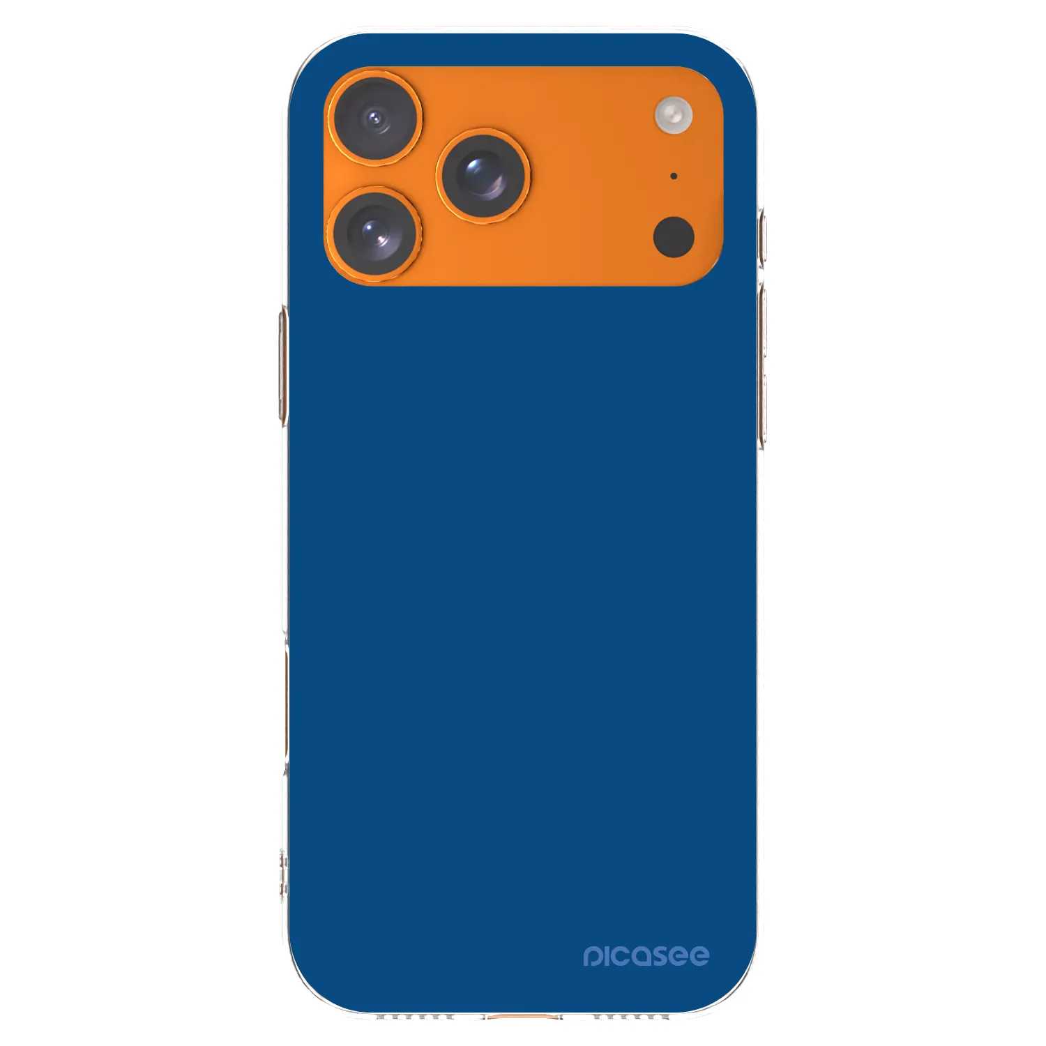 Picasee silikonska prozirna maskica za Apple iPhone 17 Pro Max - Navy Blue