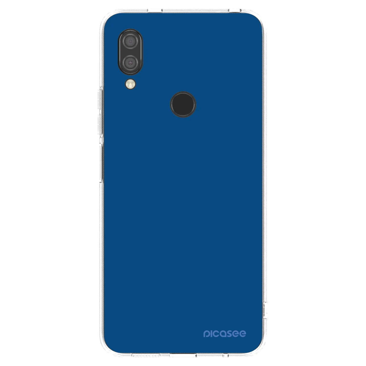 Picasee silikonska prozirna maskica za Xiaomi Redmi 7 - Navy Blue
