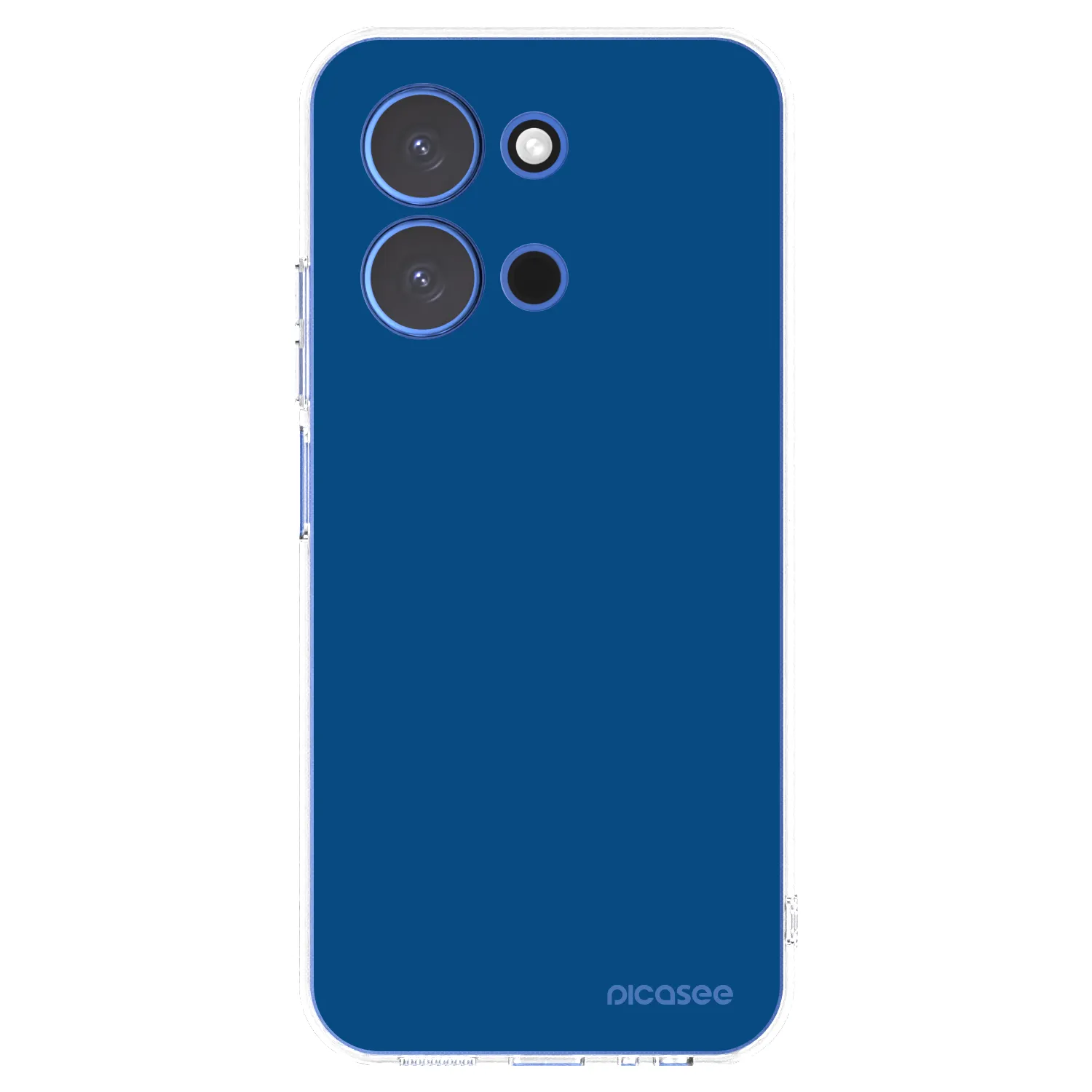 Picasee silikonska prozirna maskica za Xiaomi Redmi 15C 4G - Navy Blue