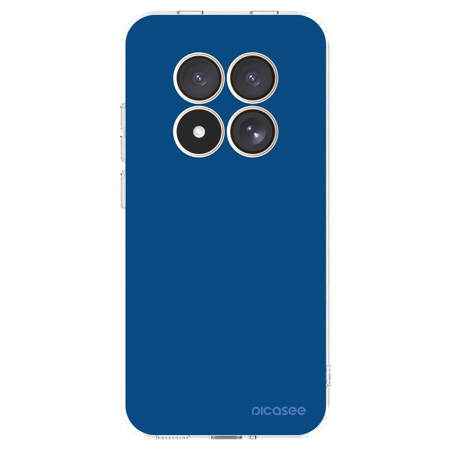 Picasee silikonska prozirna maskica za Xiaomi Redmi Note 15 Pro 4G - Navy Blue
