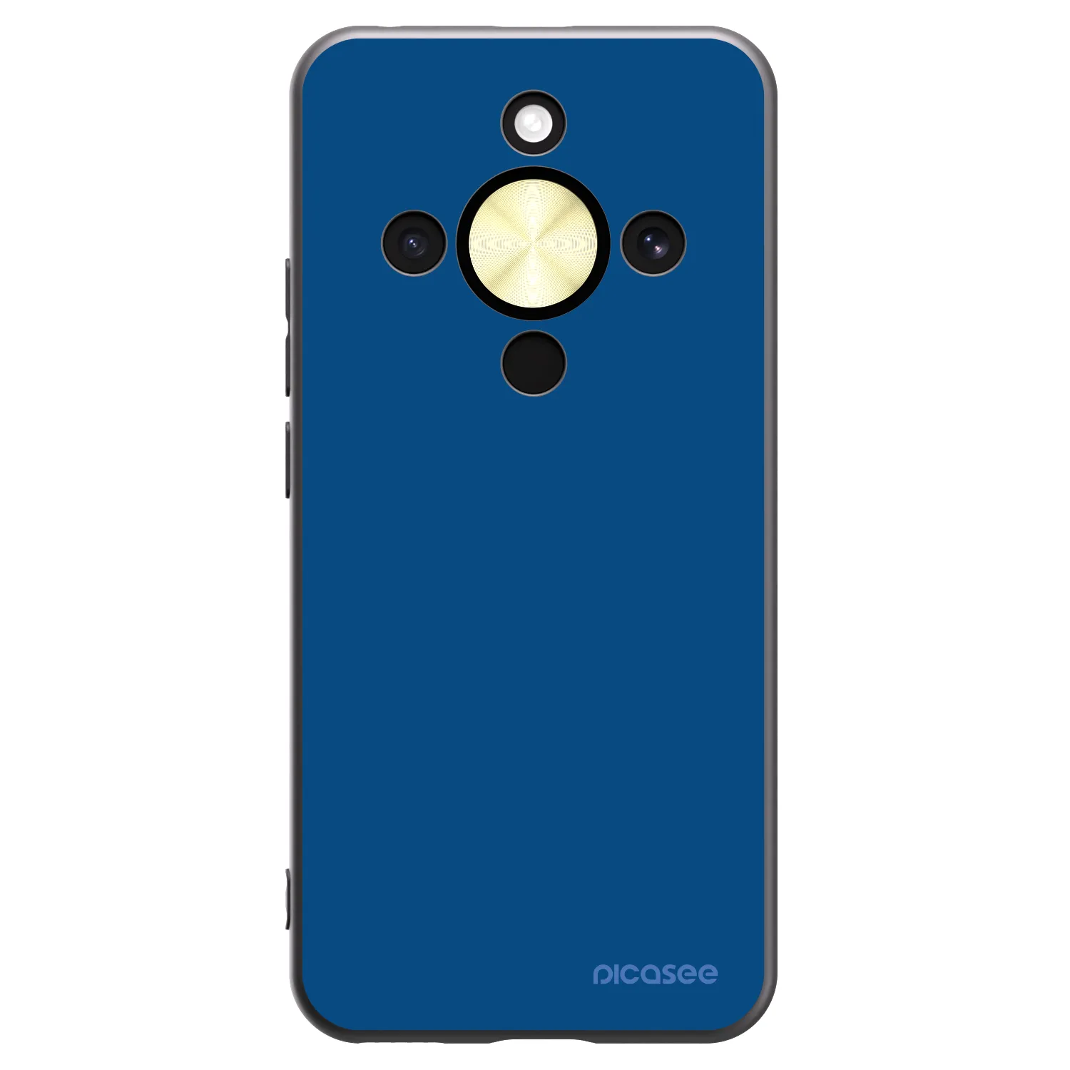 Picasee crna silikonska maskica za Honor Magic8 Lite 5G - Navy Blue