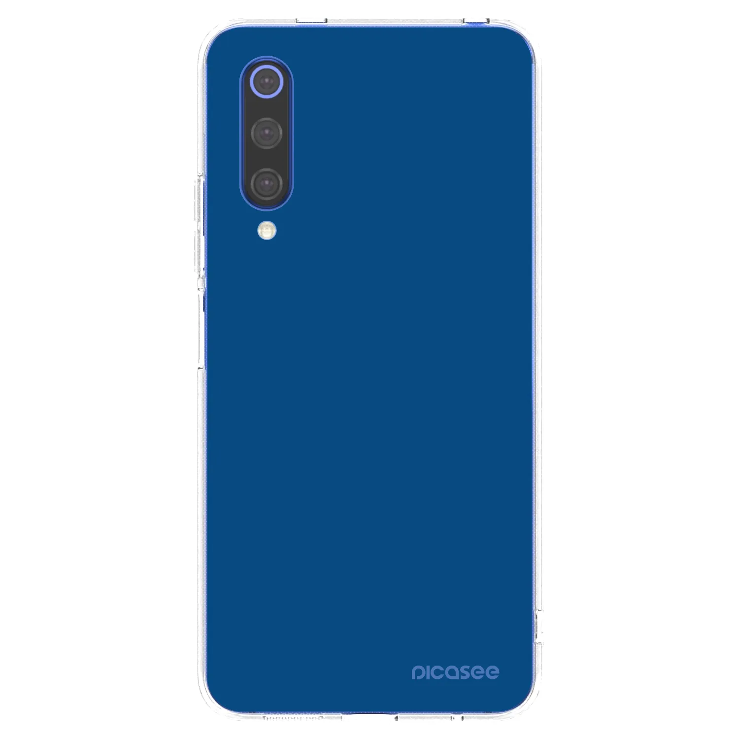 Picasee silikonska prozirna maskica za Xiaomi Mi 9 SE - Navy Blue