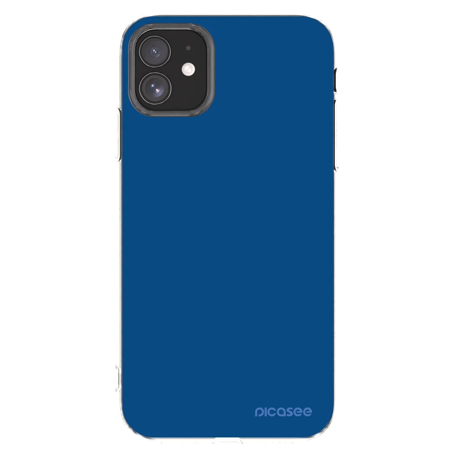 Picasee silikonska prozirna maskica za Apple iPhone 11 - Navy Blue