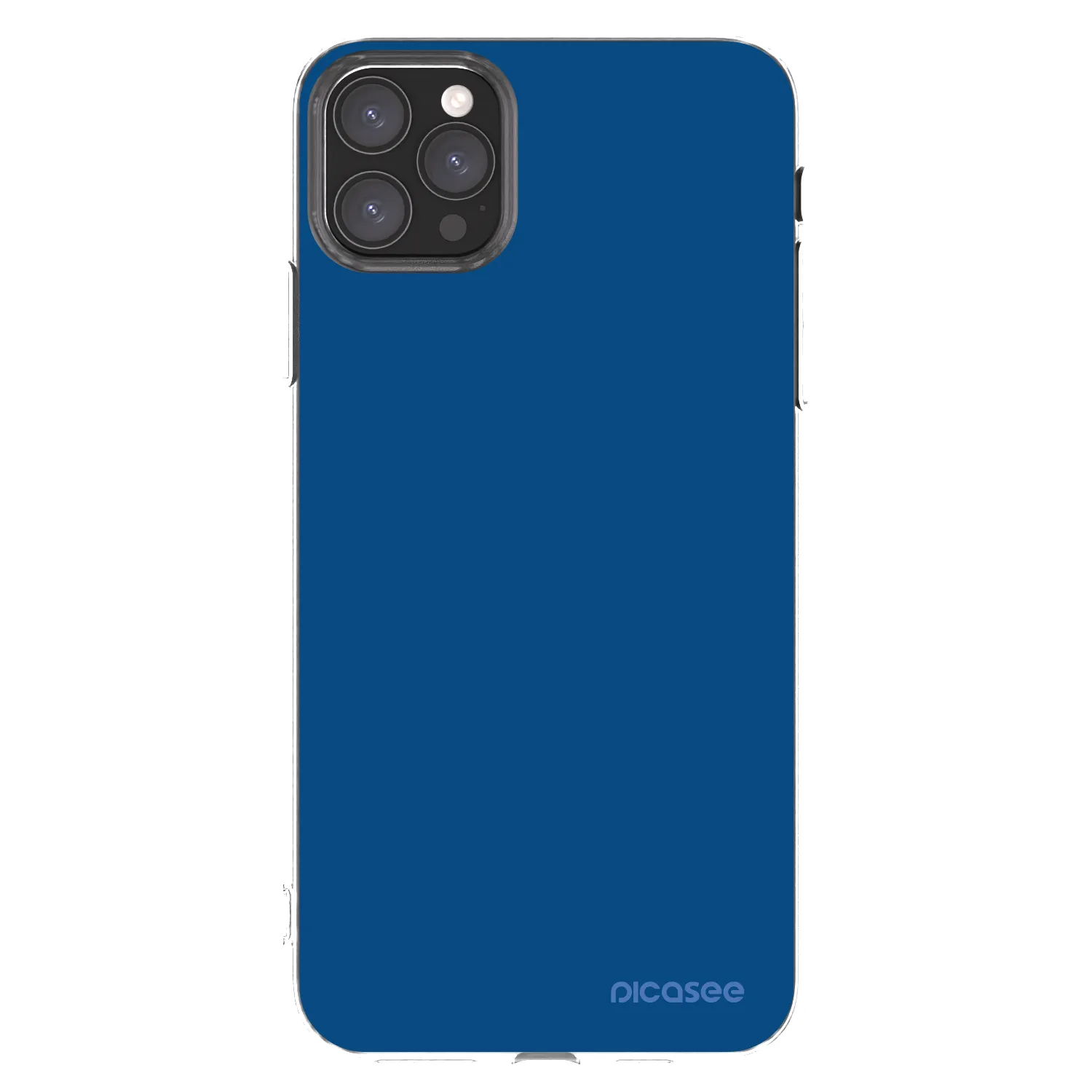 Picasee silikonska prozirna maskica za Apple iPhone 11 Pro Max - Navy Blue