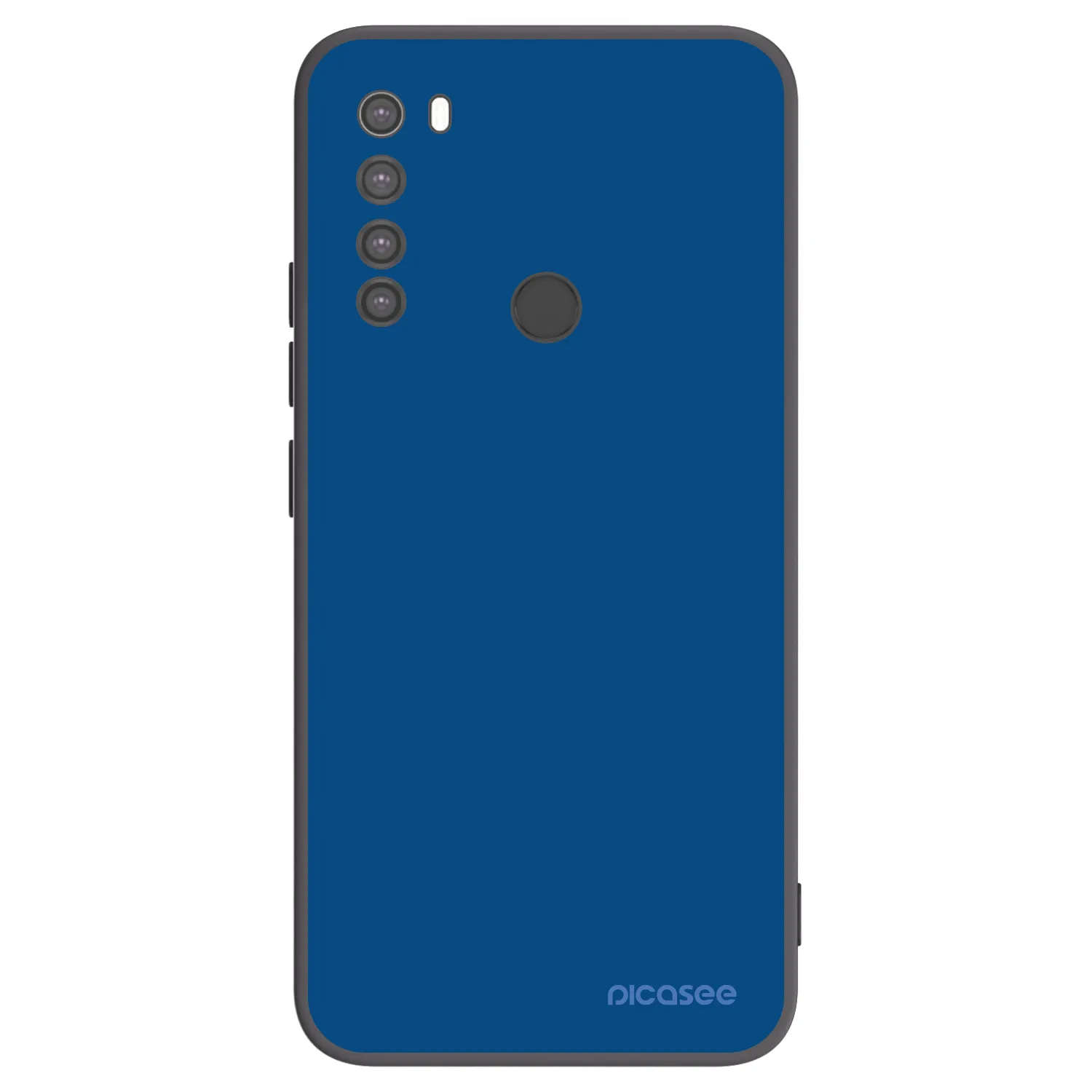 Picasee crna silikonska maskica za Xiaomi Redmi Note 8 - Navy Blue