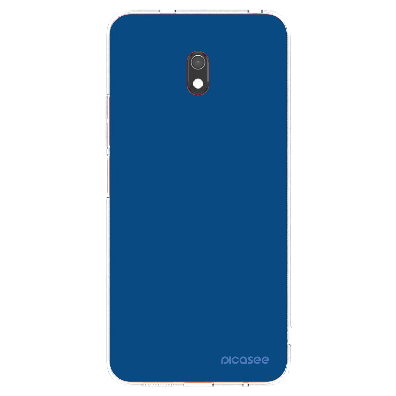 Picasee silikonska prozirna maskica za Xiaomi Redmi 8A - Navy Blue