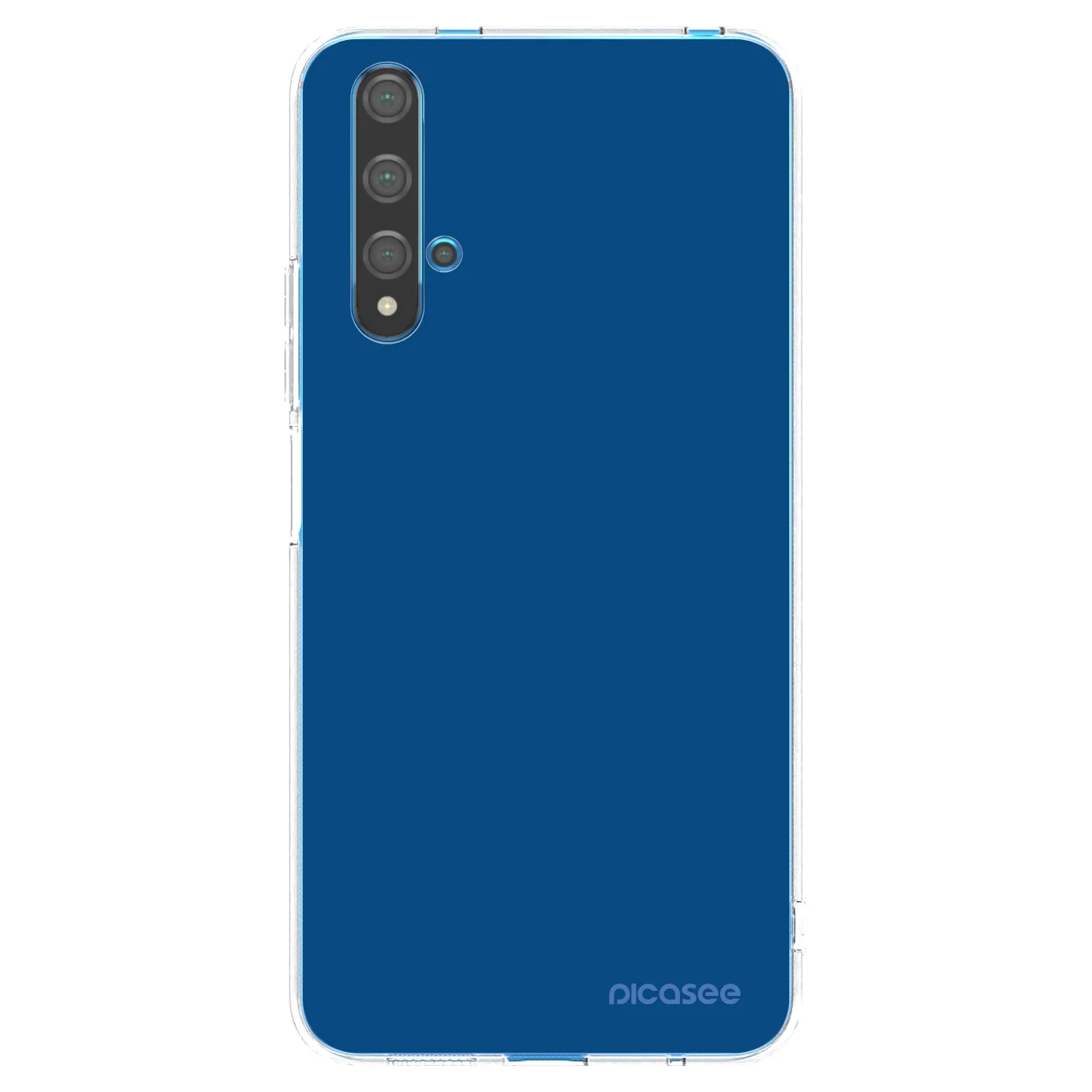 Picasee silikonska prozirna maskica za Huawei Nova 5T - Navy Blue