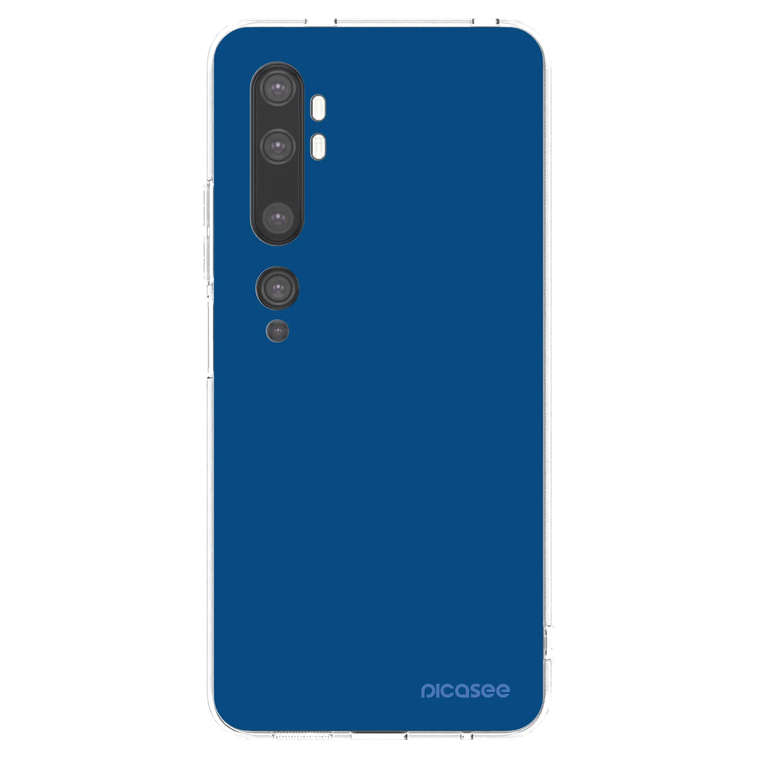 Picasee silikonska prozirna maskica za Xiaomi Mi Note 10 (Pro) - Navy Blue