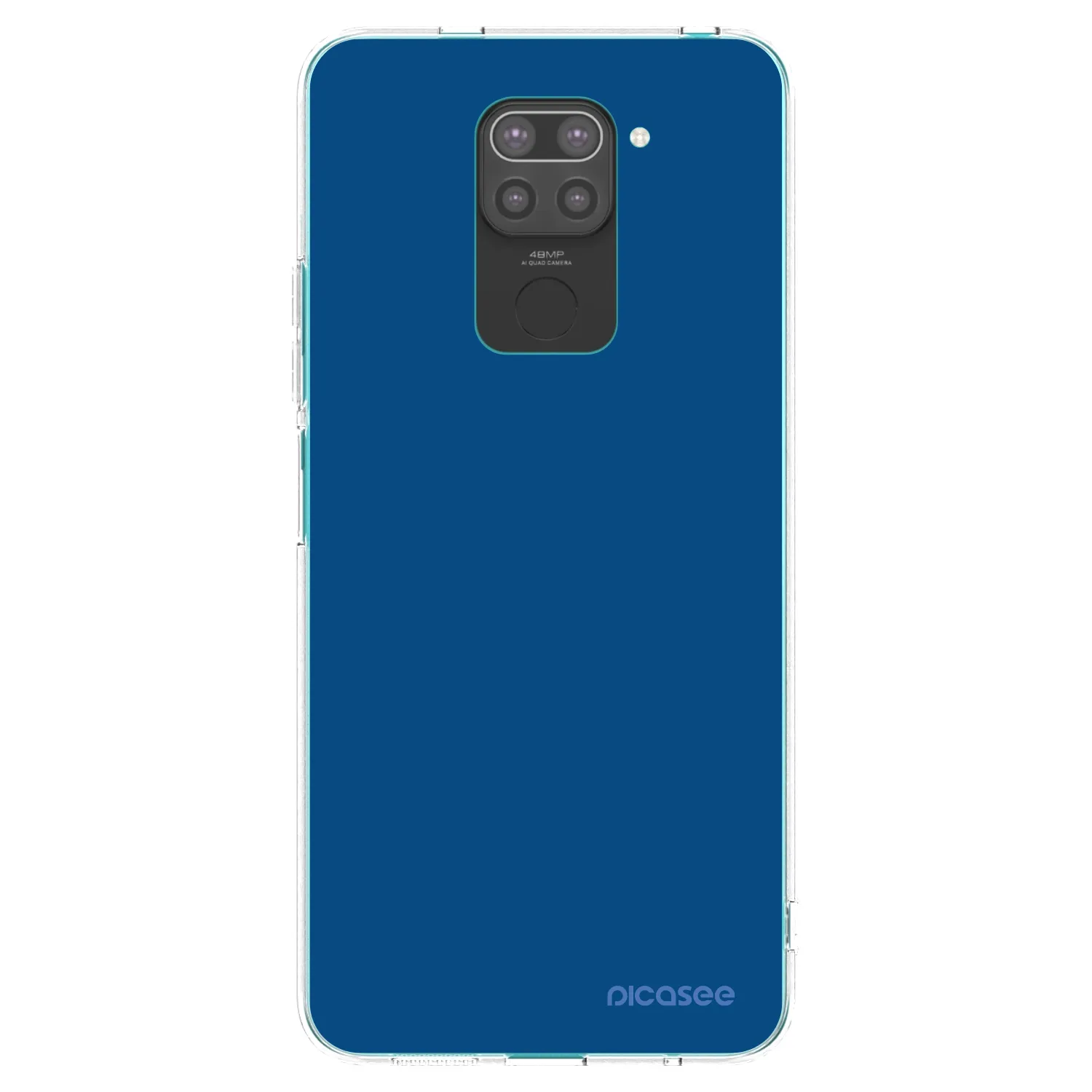 Picasee crna silikonska maskica za Xiaomi Redmi Note 9 - Navy Blue
