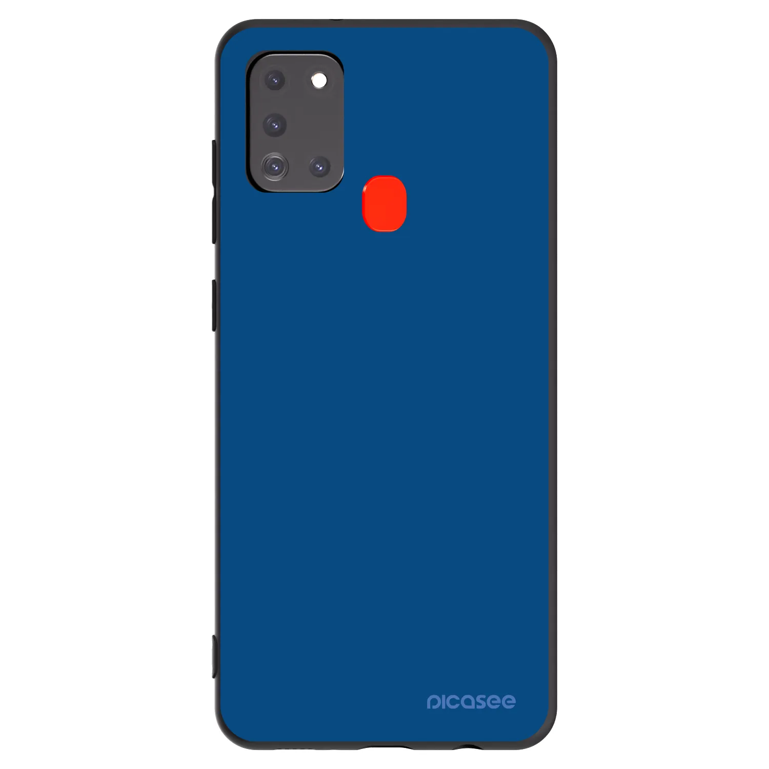 Picasee crna silikonska maskica za Samsung Galaxy A21s - Navy Blue