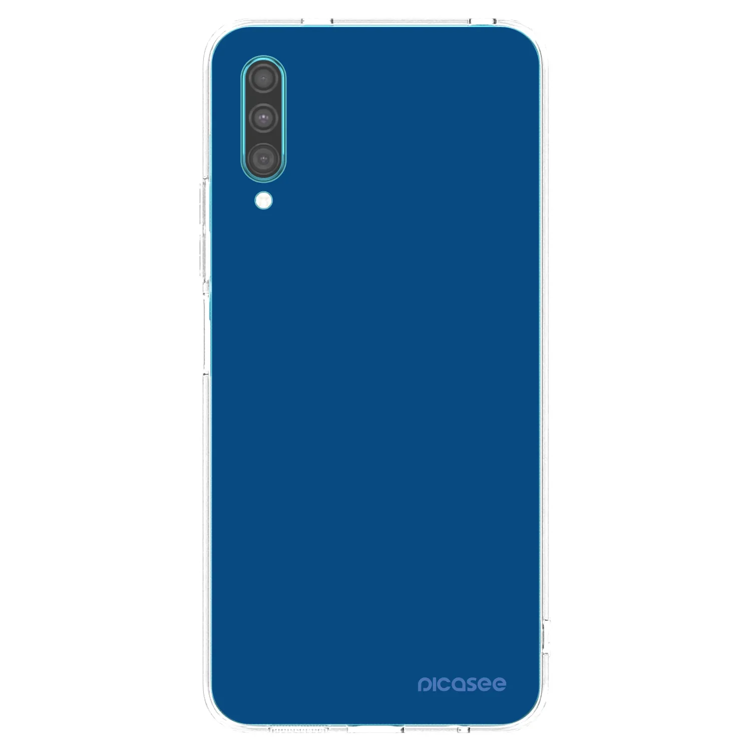 Picasee silikonska prozirna maskica za Samsung Galaxy A30s A307F - Navy Blue