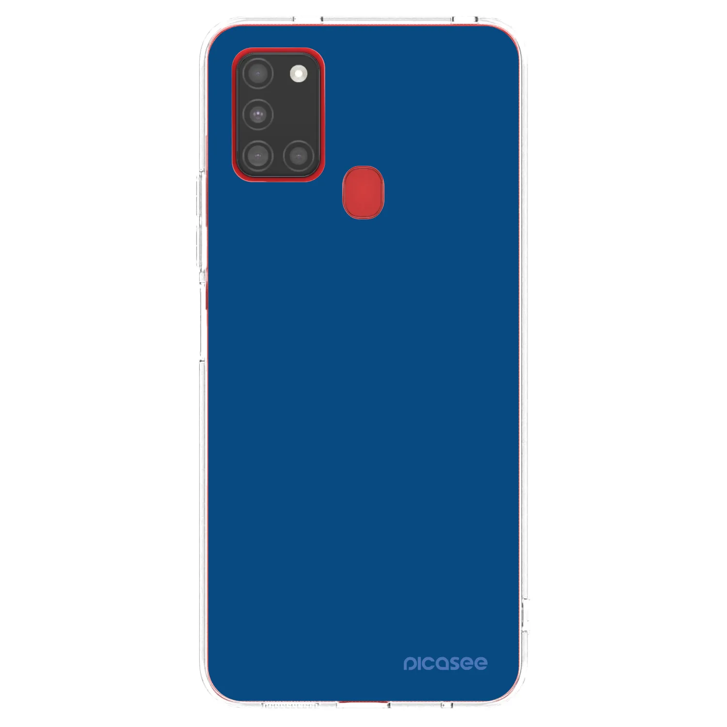 Picasee silikonska prozirna maskica za Samsung Galaxy A21s - Navy Blue