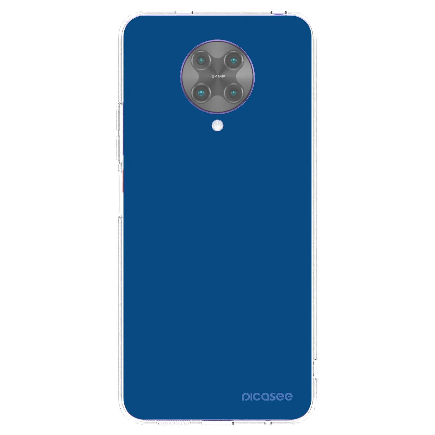 Picasee silikonska prozirna maskica za Xiaomi Poco F2 Pro - Navy Blue