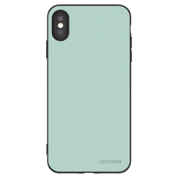 Picasee crna silikonska maskica za Apple iPhone XS Max - Pastel Charm
