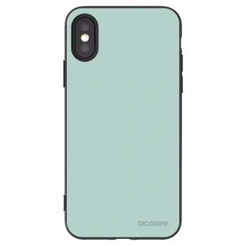 Picasee crna silikonska maskica za Apple iPhone X/XS - Pastel Charm