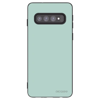 Picasee crna silikonska maskica za Samsung Galaxy S10 G973 - Pastel Charm
