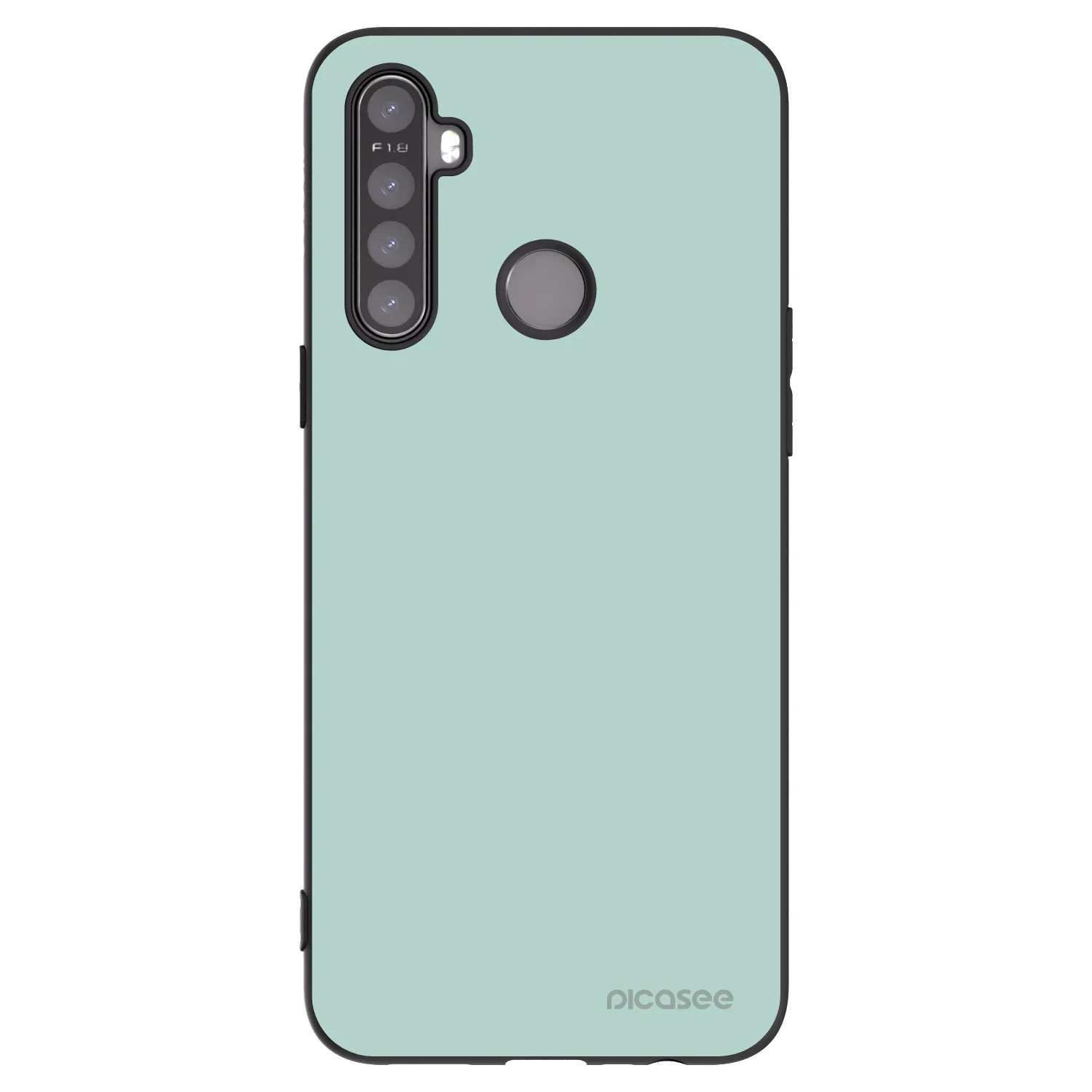 Picasee crna silikonska maskica za Realme 6i - Pastel Charm