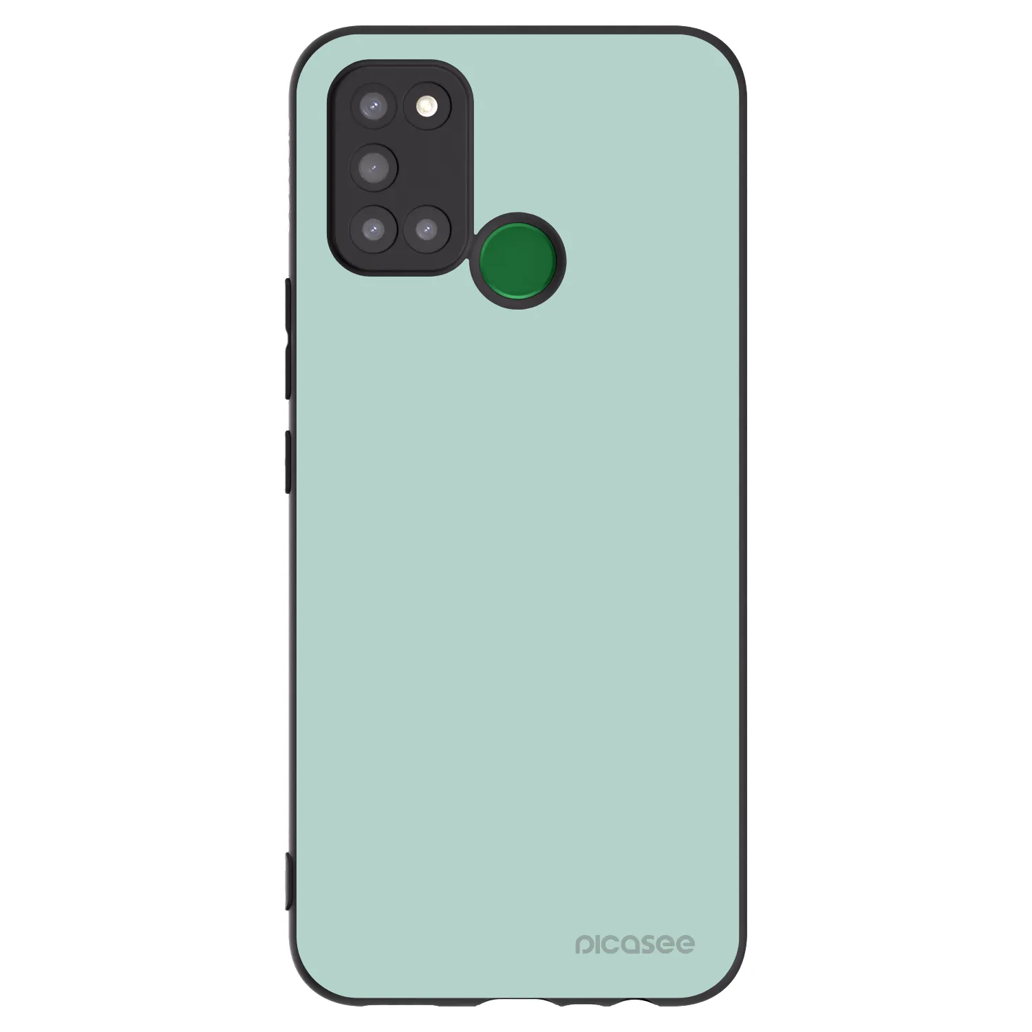 Picasee crna silikonska maskica za Realme 7i - Pastel Charm